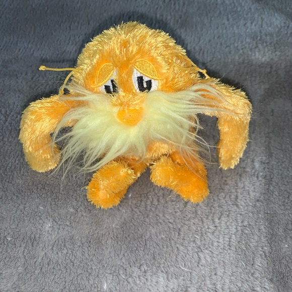 Dr. Seuss The Lorax Mini Plush Stuffed Animal Doll 6 inch Manhattan Toy - Picture 4 of 4